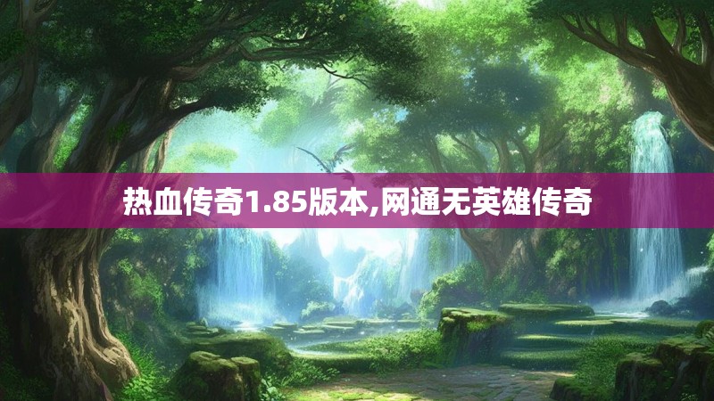 热血传奇1.85版本,网通无英雄传奇