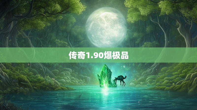 传奇1.90爆极品