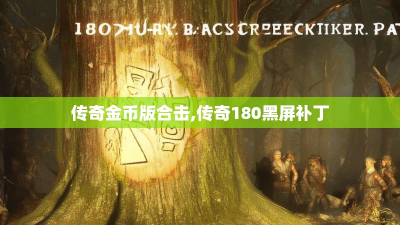 传奇金币版合击,传奇180黑屏补丁