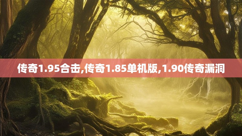传奇1.95合击,传奇1.85单机版,1.90传奇漏洞