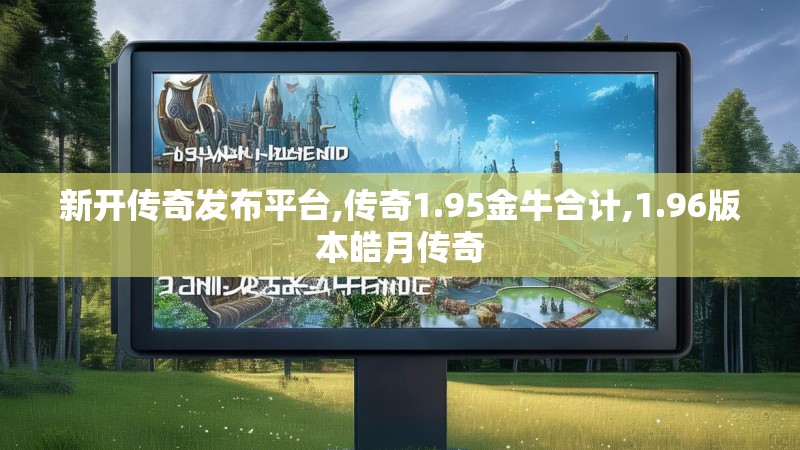 新开传奇发布平台,传奇1.95金牛合计,1.96版本皓月传奇