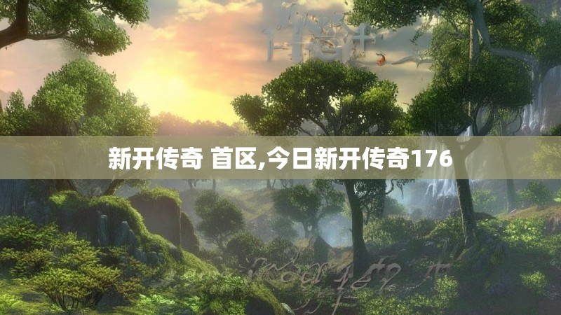 新开传奇 首区,今日新开传奇176