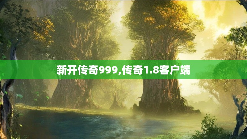 新开传奇999,传奇1.8客户端