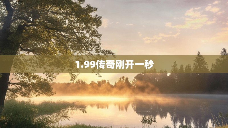 1.99传奇刚开一秒