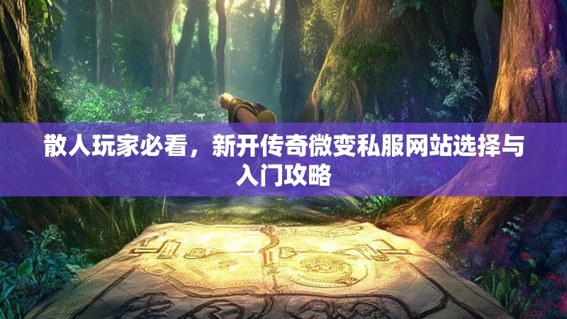 散人玩家必看，新开传奇微变私服网站选择与入门攻略