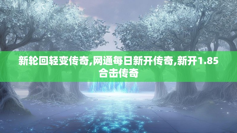 新轮回轻变传奇,网通每日新开传奇,新开1.85合击传奇