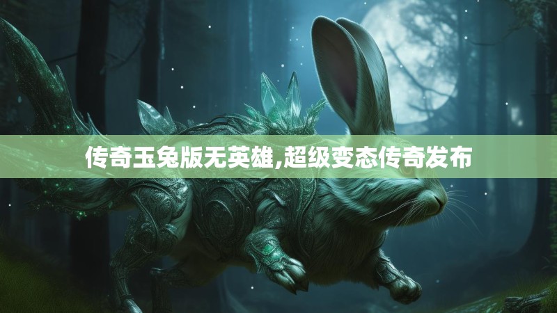 传奇玉兔版无英雄,超级变态传奇发布 传奇玉兔版无英雄,超级变态传奇发布