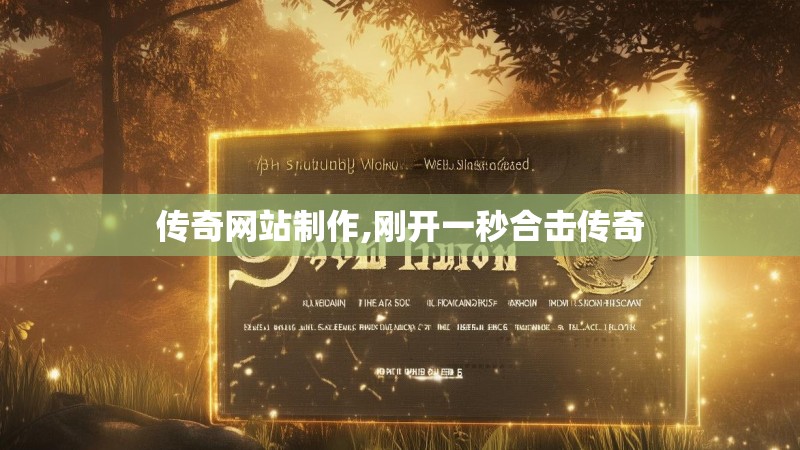 传奇网站制作,刚开一秒合击传奇