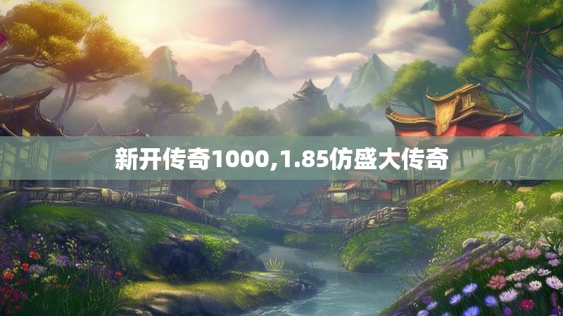 新开传奇1000,1.85仿盛大传奇