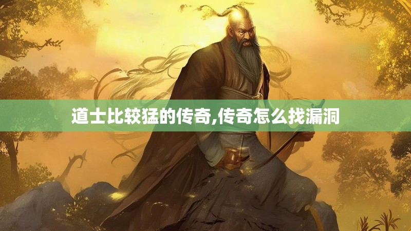 道士比较猛的传奇,传奇怎么找漏洞 道士比较猛的传奇,传奇怎么找漏洞