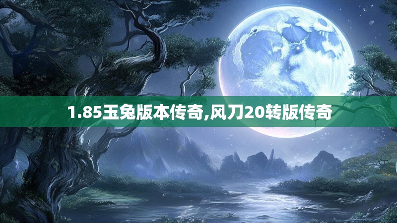 1.85玉兔版本传奇,风刀20转版传奇