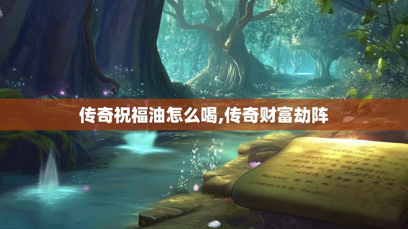 传奇祝福油怎么喝,传奇财富劫阵