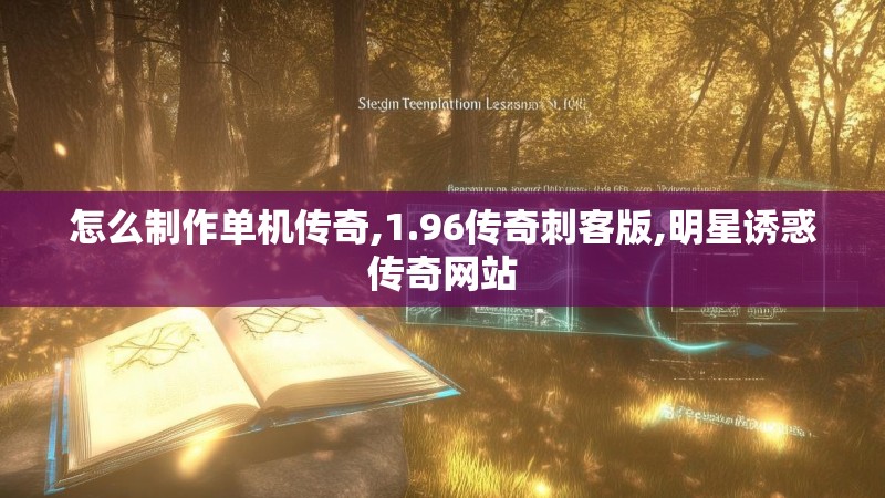 怎么制作单机传奇,1.96传奇刺客版,明星诱惑传奇网站