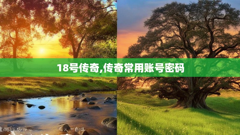 18号传奇,传奇常用账号密码
