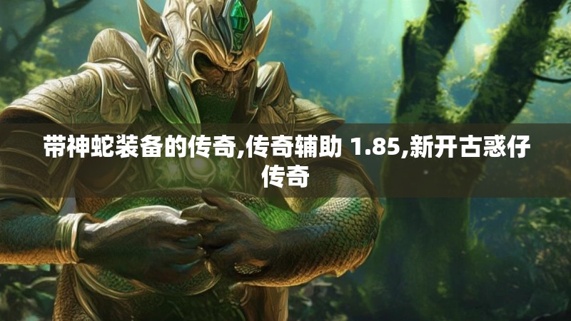 带神蛇装备的传奇,传奇辅助 1.85,新开古惑仔传奇
