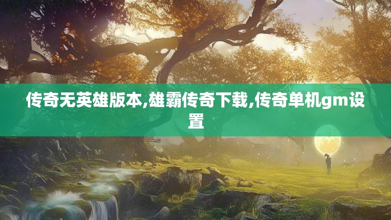 传奇无英雄版本,雄霸传奇下载,传奇单机gm设置