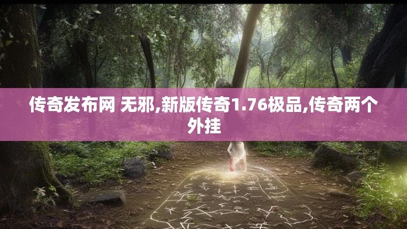 传奇发布网 无邪,新版传奇1.76极品,传奇两个外挂