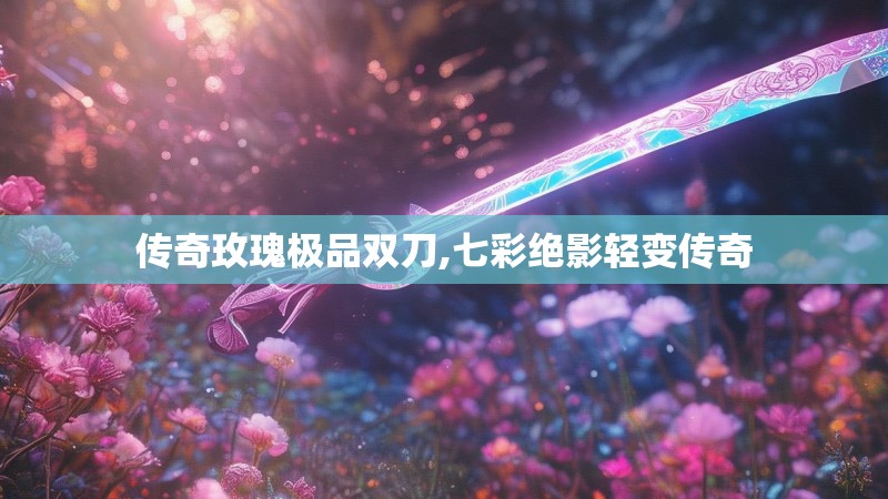 传奇玫瑰极品双刀,七彩绝影轻变传奇