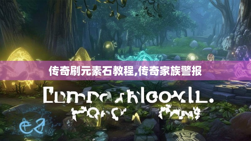 传奇刷元素石教程,传奇家族警报