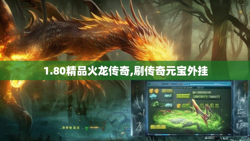 1.80精品火龙传奇,刷传奇元宝外挂