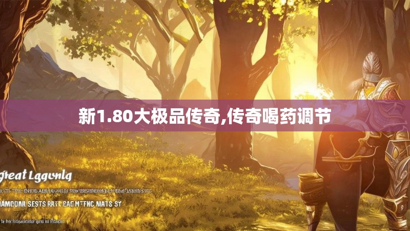 新1.80大极品传奇,传奇喝药调节