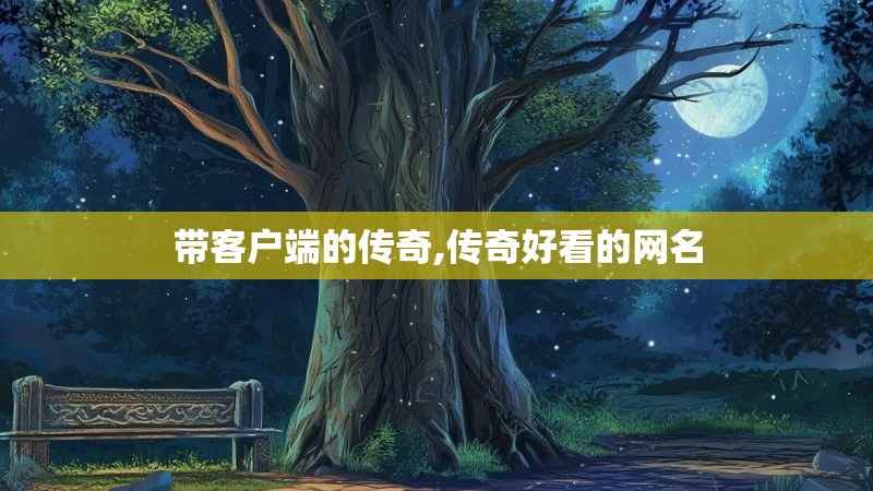 带客户端的传奇,传奇好看的网名