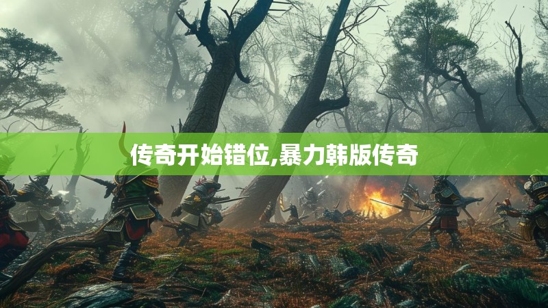 传奇开始错位,暴力韩版传奇