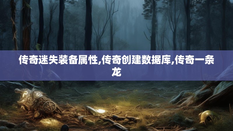 传奇迷失装备属性,传奇创建数据库,传奇一条龙