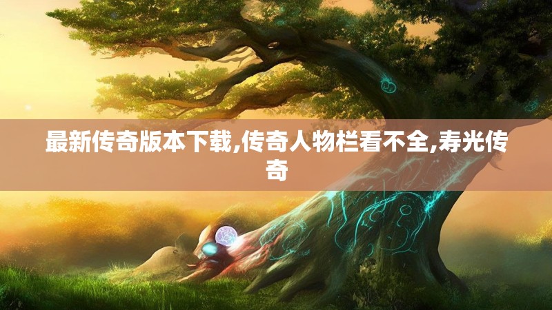 最新传奇版本下载,传奇人物栏看不全,寿光传奇