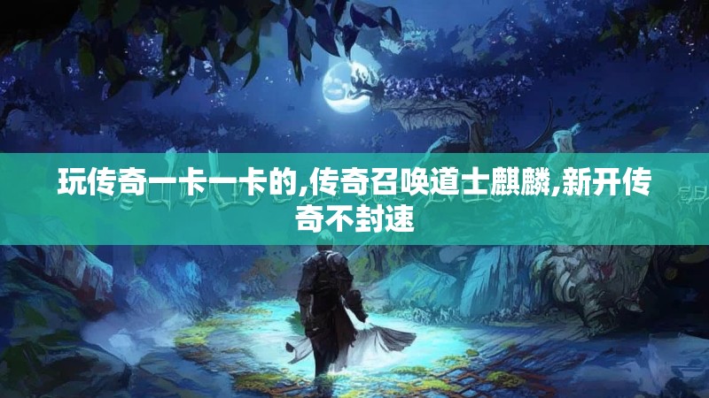 玩传奇一卡一卡的,传奇召唤道士麒麟,新开传奇不封速