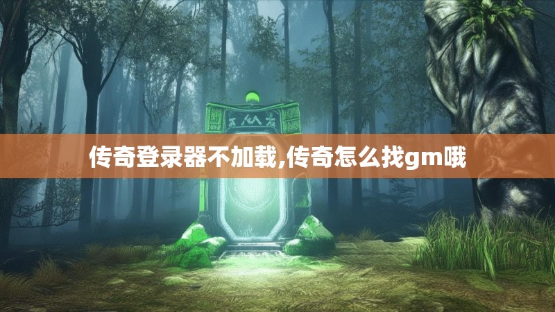 传奇登录器不加载,传奇怎么找gm哦