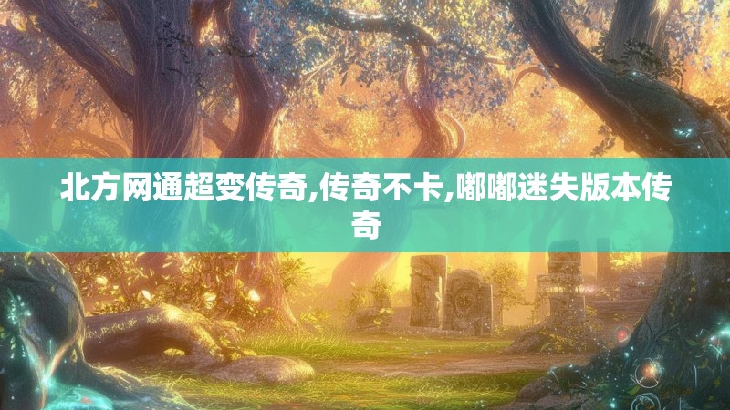 北方网通超变传奇,传奇不卡,嘟嘟迷失版本传奇