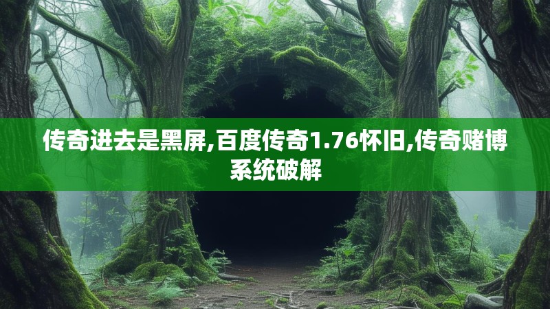 传奇进去是黑屏,百度传奇1.76怀旧,传奇赌博系统破解