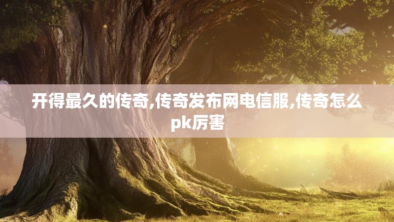 开得最久的传奇,传奇发布网电信服,传奇怎么pk厉害