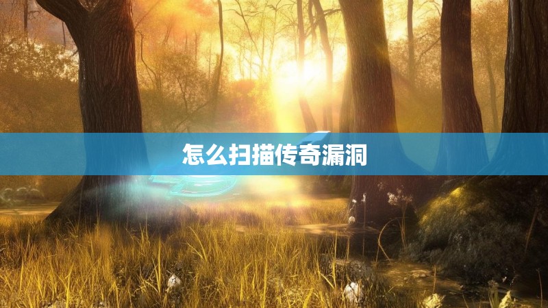 怎么扫描传奇漏洞