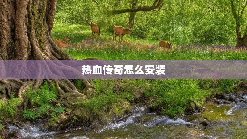 热血传奇怎么安装