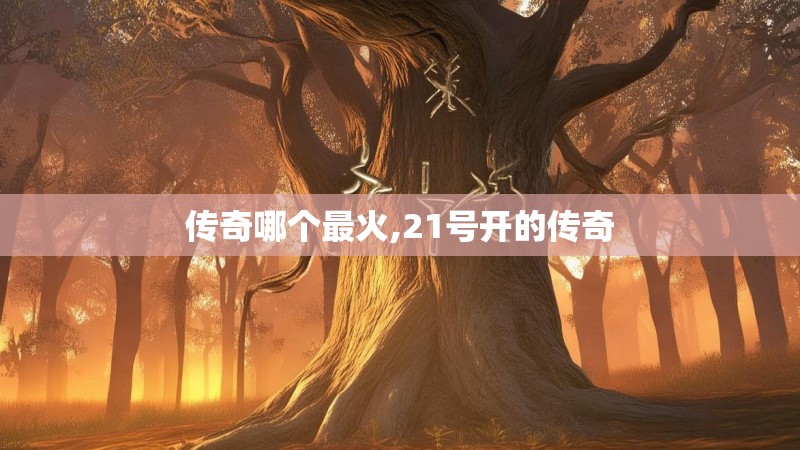 传奇哪个最火,21号开的传奇