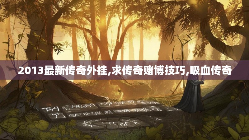 2013最新传奇外挂,求传奇赌博技巧,吸血传奇