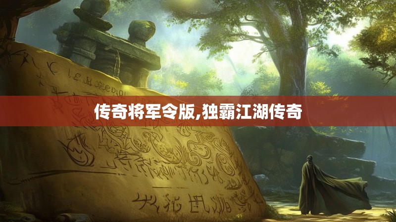 传奇将军令版,独霸江湖传奇