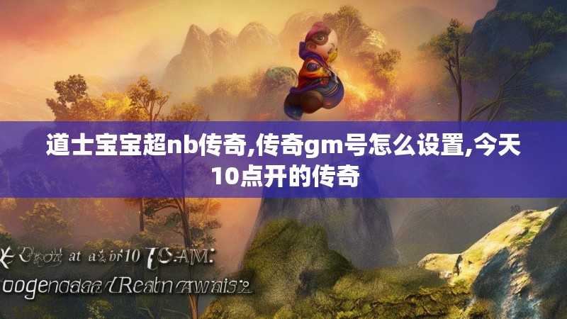 道士宝宝超nb传奇,传奇gm号怎么设置,今天10点开的传奇