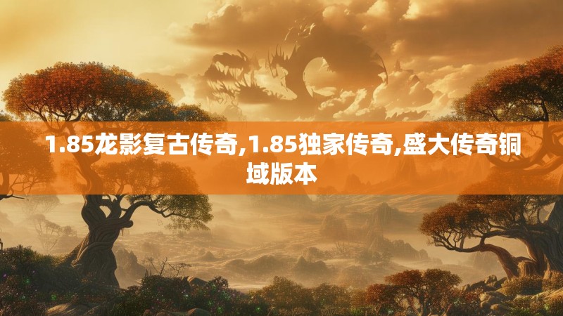 1.85龙影复古传奇,1.85独家传奇,盛大传奇铜域版本