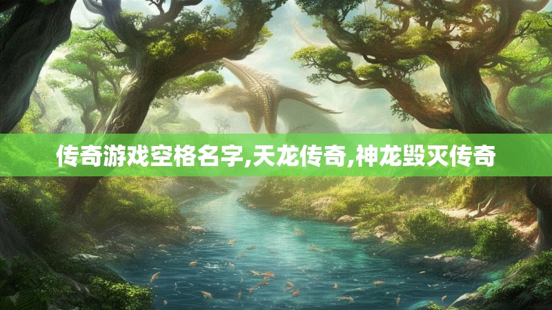 传奇游戏空格名字,天龙传奇,神龙毁灭传奇