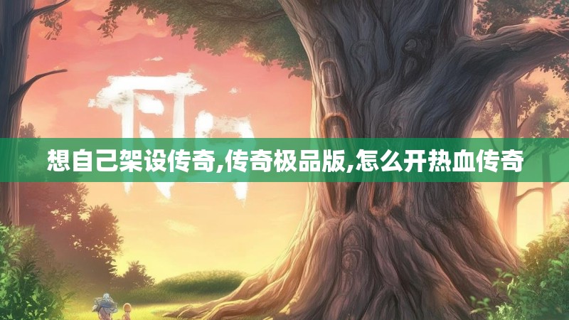 想自己架设传奇,传奇极品版,怎么开热血传奇