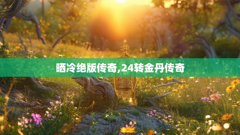 晒冷绝版传奇,24转金丹传奇