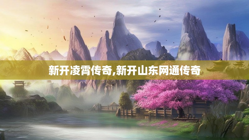 新开凌霄传奇,新开山东网通传奇