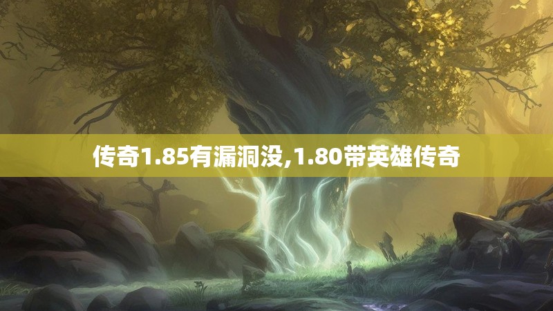 传奇1.85有漏洞没,1.80带英雄传奇