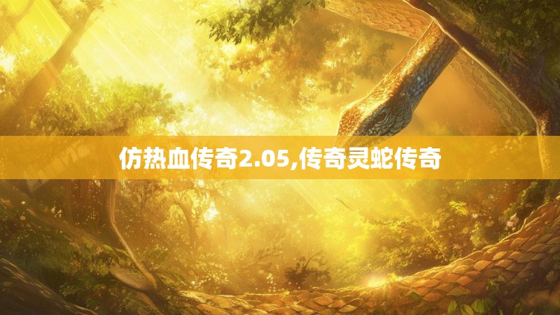 仿热血传奇2.05,传奇灵蛇传奇