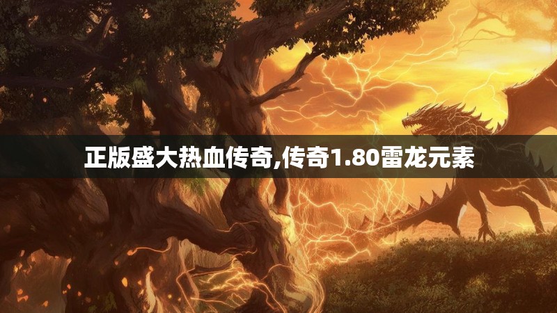 正版盛大热血传奇,传奇1.80雷龙元素