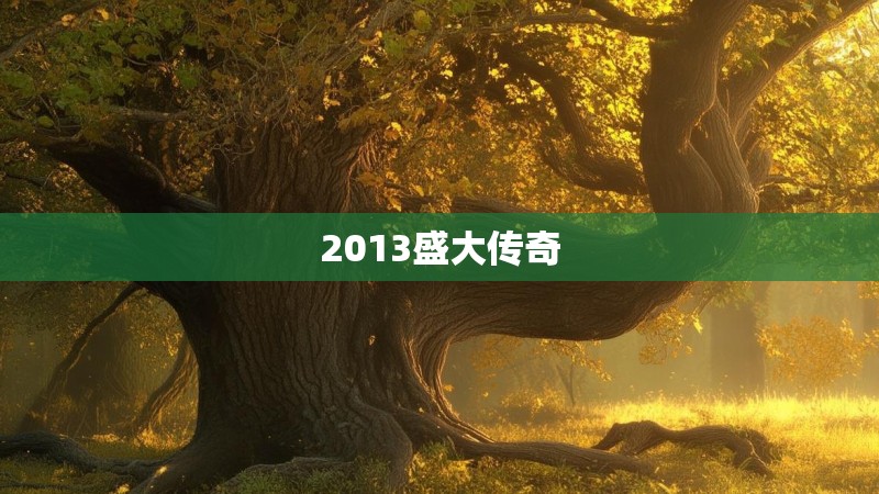 2013盛大传奇