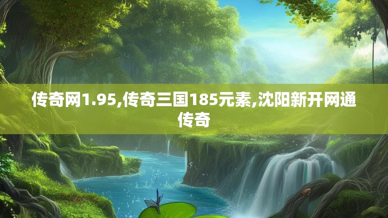 传奇网1.95,传奇三国185元素,沈阳新开网通传奇